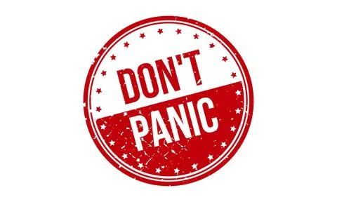 Dont Panic Rubber Grunge Stamp Seal Stock Vector Stock Illustration