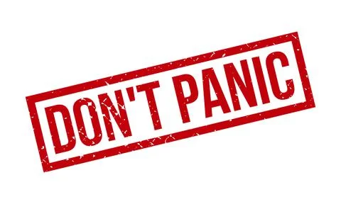 Dont Panic Rubber Grunge Stamp Seal Stock Vector Stock Illustration