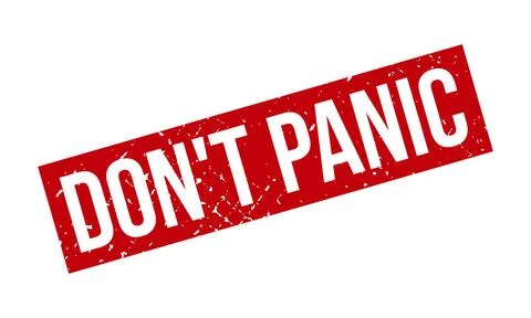 Dont Panic Rubber Grunge Stamp Seal Stock Vector Stock Illustration