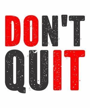 Don't Quit Do It Gym Illustrazione stock