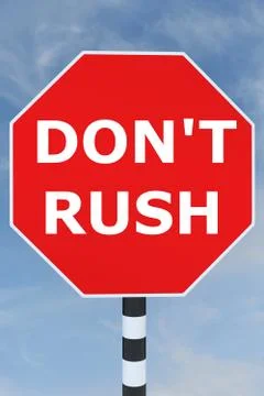 Dont Rush concept Иллюстрация