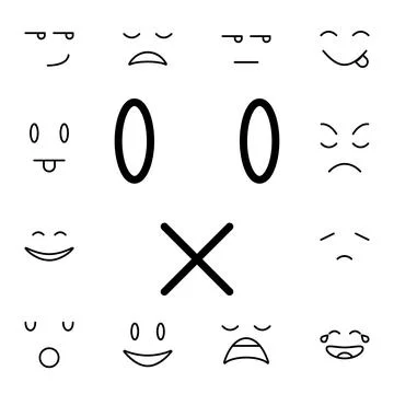 Don't, speak, face flat vector icon in emotions pack Stock Illustration