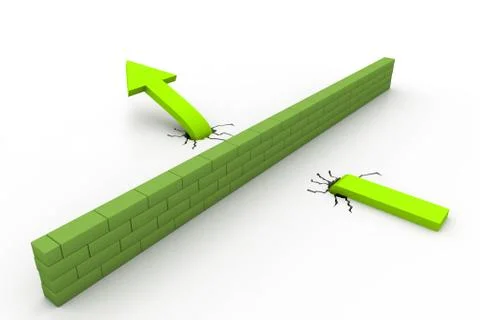 Dont stop arrow Stock Illustration