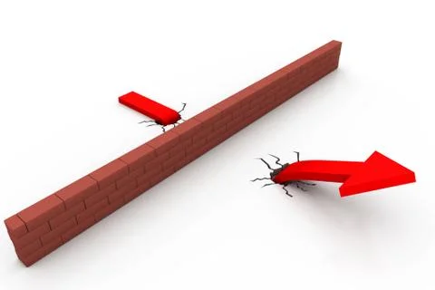 Dont stop arrow Stock Illustration