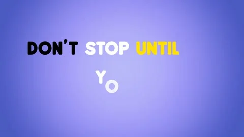 Dont stop until youre proud Stock Footage 217946076