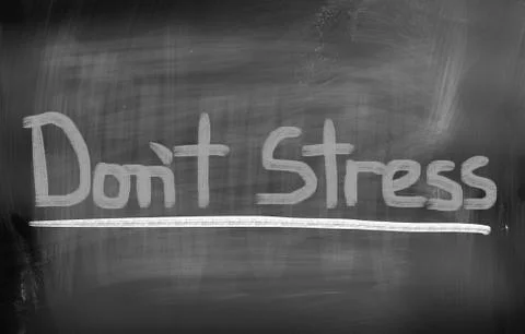 Don't Stress Concept Illustrazione stock