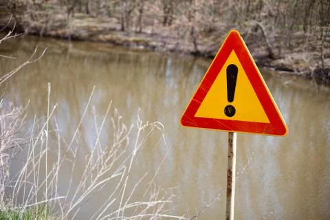 Dont throw stuff in the water Stock Photos