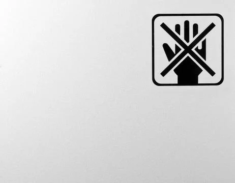 Don't touch sign Foto stock