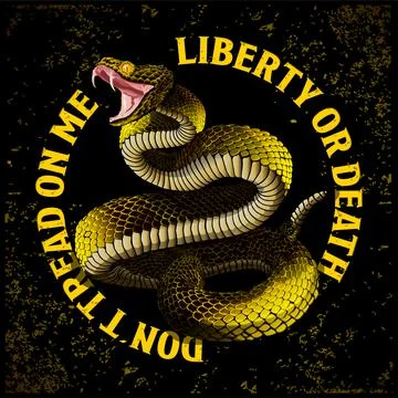 Dont tread on me Stock Illustration