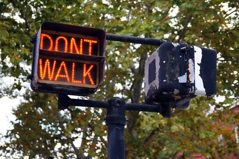 Dont walk Stock Photos