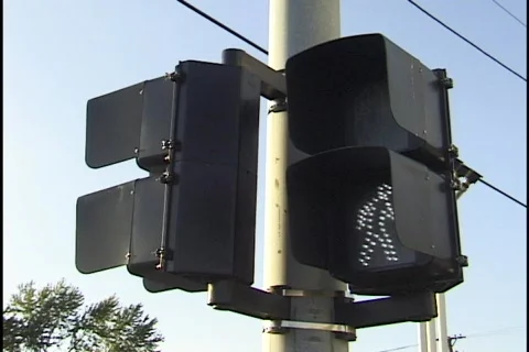 Don't Walk Sign Stock Footage 297429