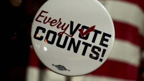 Don't waver - Check - Every Vote Counts Stock Footage 125837691