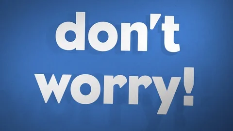 Don't Worry On Blue, Stop-Motion Animation Stock Footage 111708171