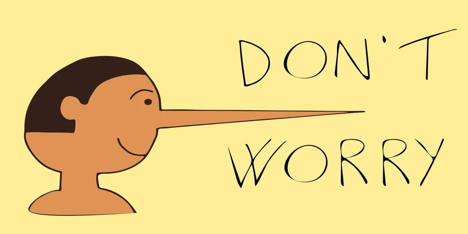 Don't worry Illustrazione stock