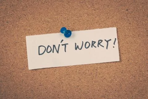 Don't worry Stock Photos