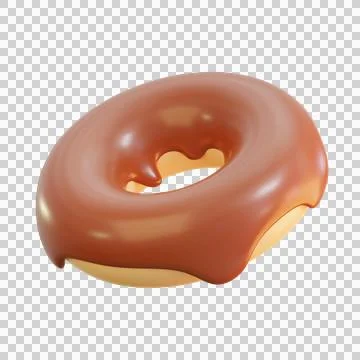 Donut 3D Illustrations, 3D rendering Stock Illustration