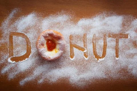 Donut and Sugar Stock Photos
