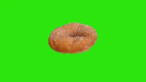 Donut animation on green screen 库存影片 332751385