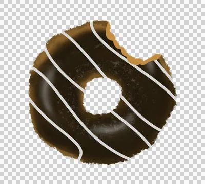Donut, bakery, sugar, cake, bite, background Stock Illustration