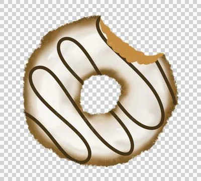 Donut, bakery, sugar, cake, bite, background, Stock Illustration