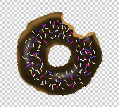 Donut, bakery, sugar, cake, bite, background, イラスト素材