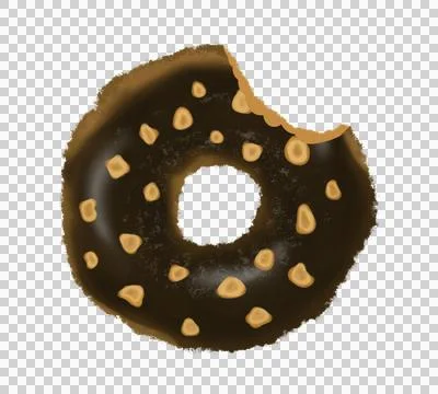 Donut, bakery, sugar, cake, bite, background, Stock Illustration