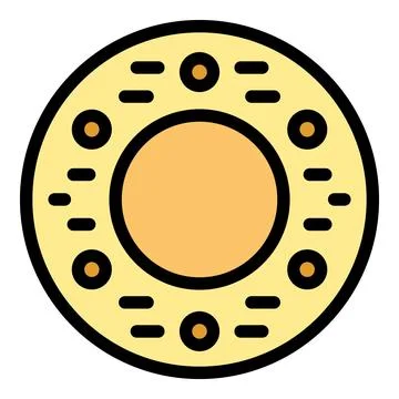 Donut biscuit icon vector flat 스톡 일러스트