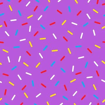 Donut candy sprinkles pattern background, sweet Stockillustratie
