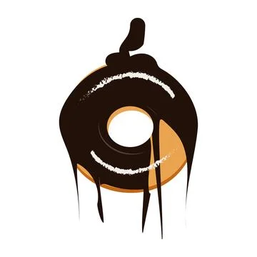 Donut cartoon vector illustration, Various types of donuts Stock Illustration