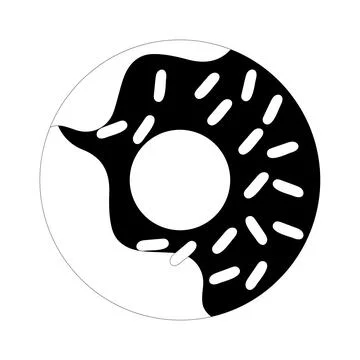 Donut cartoon vector illustration, Various types of donuts Stock Illustration