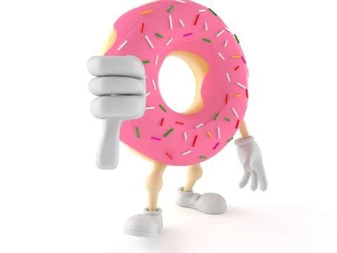 Donut character Stock Illustration