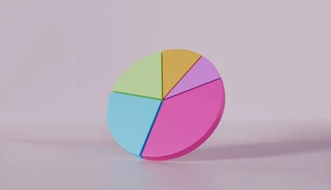Donut chart graph growth diagram Infographics elements analysis Stock Illustration