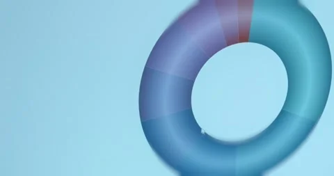 Donut chart highlighting a segment that represents Lithuania Stock Footage 321756768