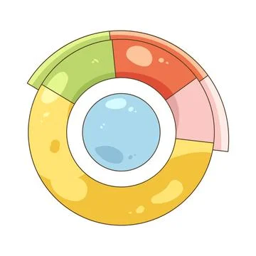 Donut chart Stock Illustration