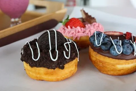 Donut dessert Foto stock