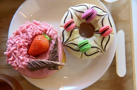 Donut dessert Foto stock