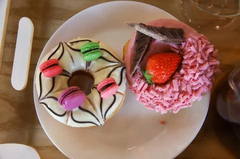 Donut dessert 스톡 사진