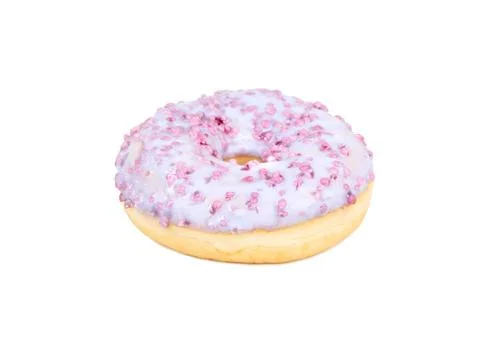 Donut with glaze isolate Stock Photos