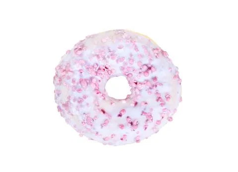 Donut with glaze isolate Stock Photos