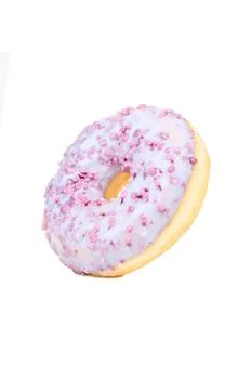 Donut with glaze isolate Stock Photos