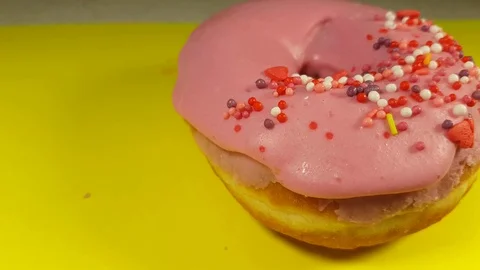 Donut hand takes Stock Footage 87795292