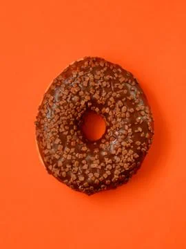 Donut with icing Stock Photos