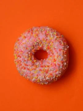 Donut with icing Foto stock