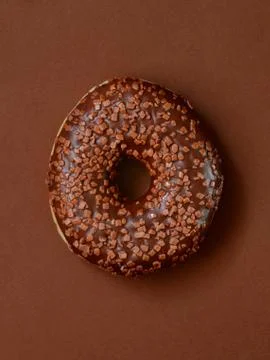 Donut with icing Stock Photos