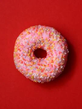 Donut with icing Stock Photos