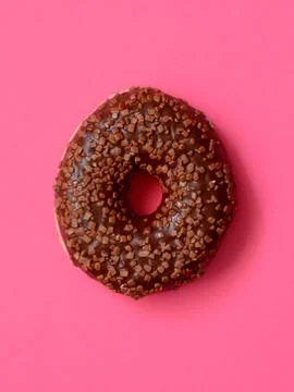 Donut with icing Stock Photos