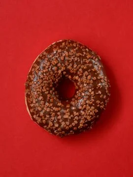 Donut with icing Stock Photos