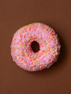 Donut with icing Stock Photos