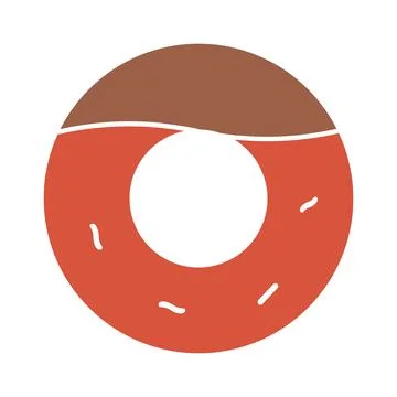Donut icon design Stock Illustration