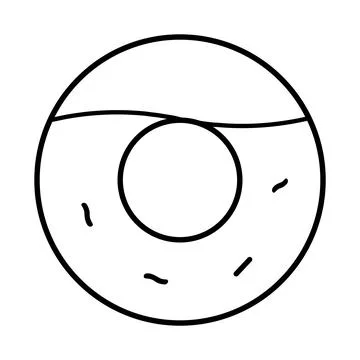 Donut icon design Stock Illustration